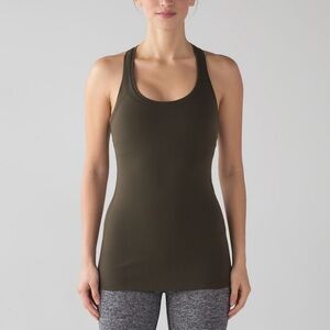 Lululemon Cool Racerback II in Dark Olive